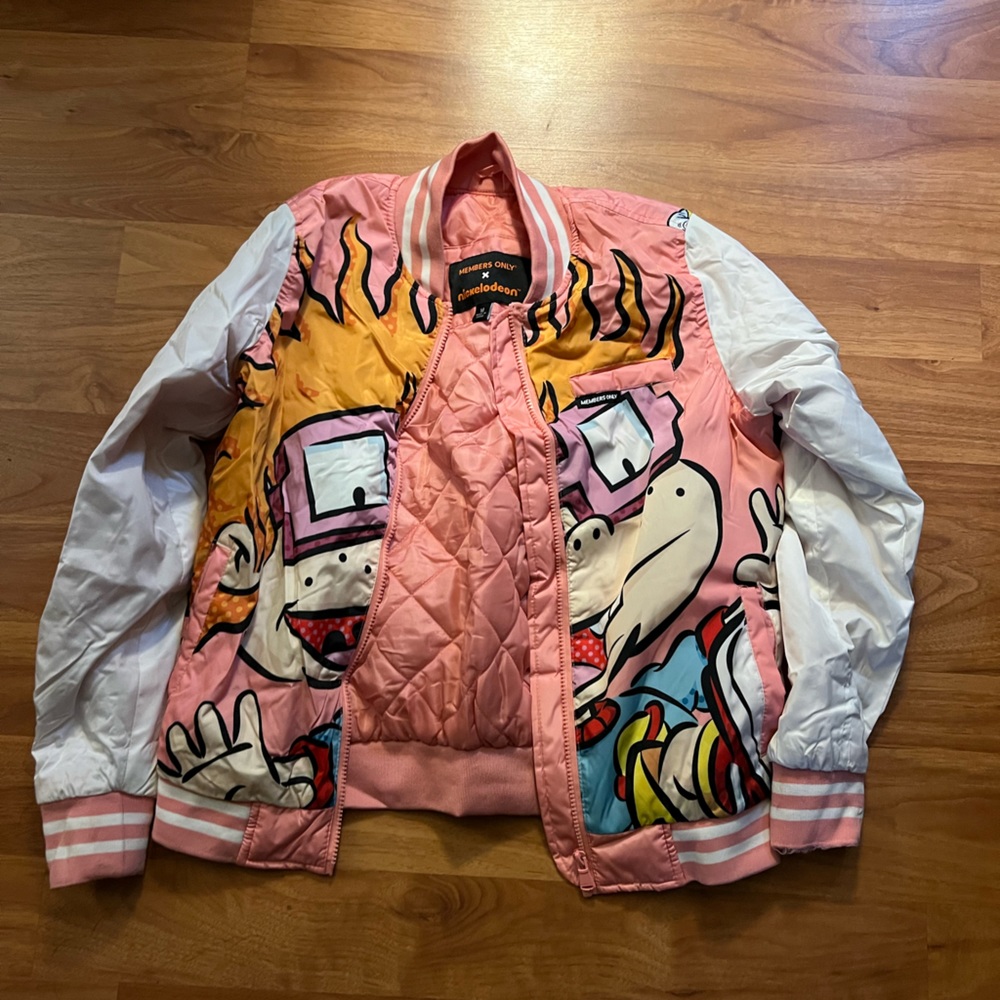 Nickelodeon themed bomber jacket